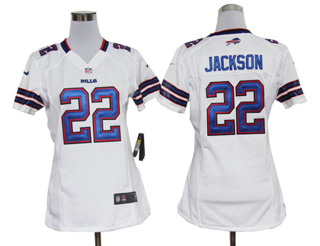 Nike Bills 22 Jackson White Women Game Jerseys