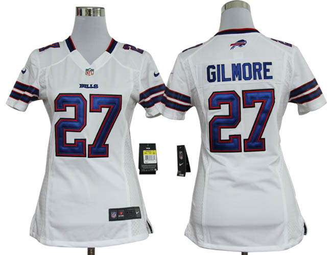 Nike Bills 27 Gilmore White Women Game Jerseys