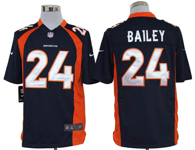 Nike Broncos 24 Bailey blue Game Jerseys