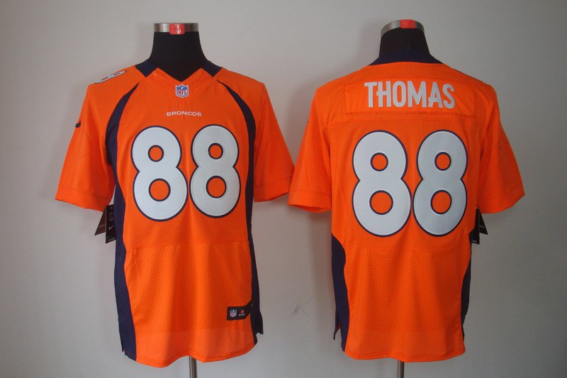 Nike Broncos 88 Demaryius Thomas Orange Elite Jersey