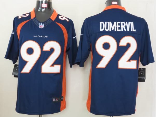 Nike Broncos 92 Dumervil Blue Limited Jerseys