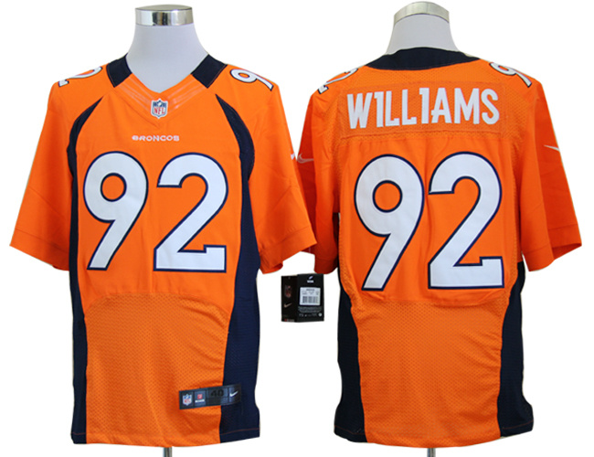 Nike Broncos 92 Sylvester Williams Orange Elite Jersey