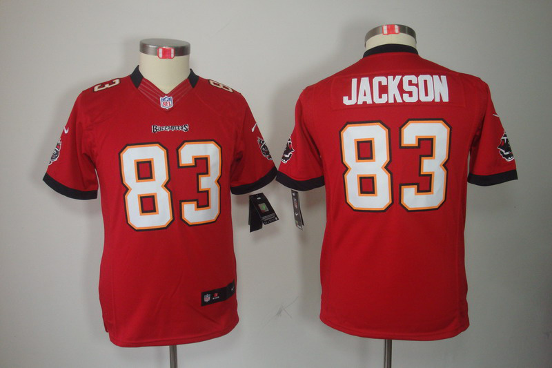 Nike Buccaneers 83 Jackson Red Kids Limited Jerseys