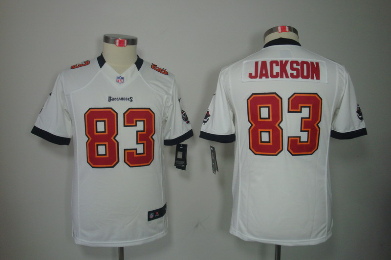 Nike Buccaneers 83 Jackson White Kids Limited Jerseys