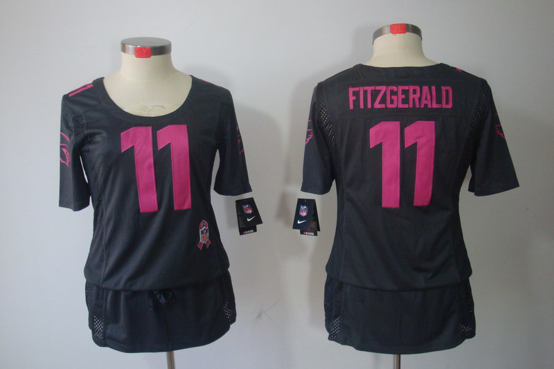 Nike Cardinals 11 Fitzgerald Grey Women Elite Skirts