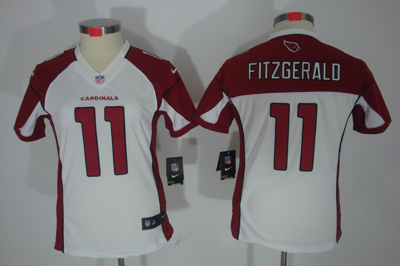 Nike Cardinals 11 Larry Fitzgerald White Women Limited Jersey