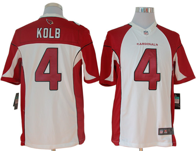 Nike Cardinals 4 Kolb White Limited Jerseys