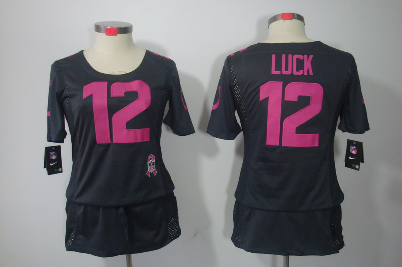 Nike Colts 12 Luck Grey Women Elite Skirts