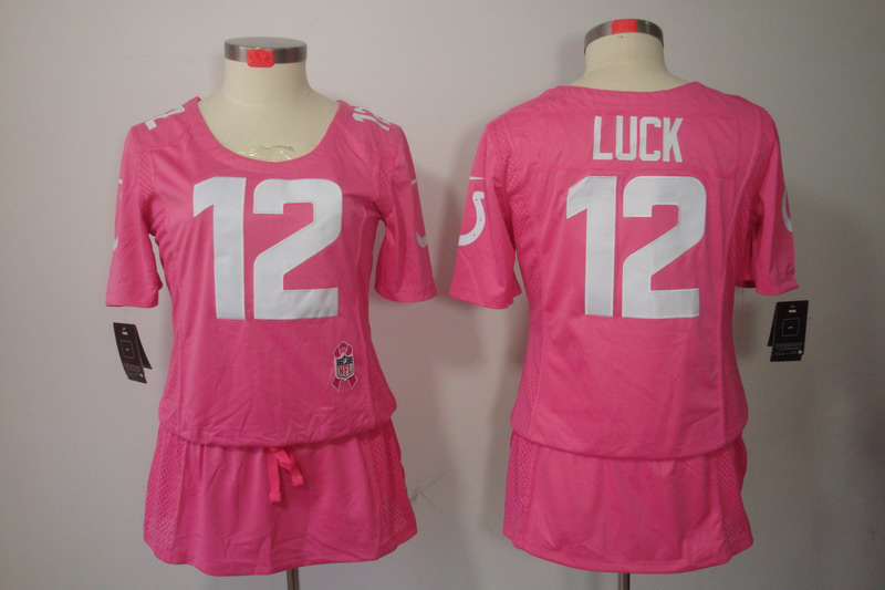 Nike Colts 12 Luck Pink Women Elite Skirts