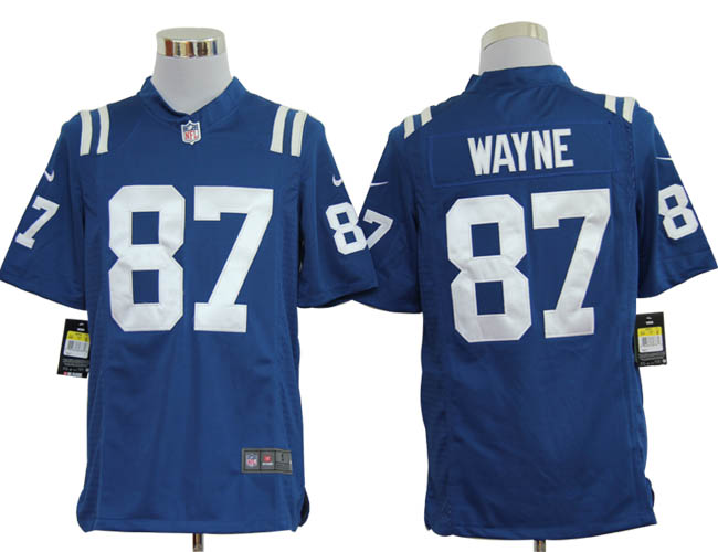 Nike Colts 87 Wayne blue Game Jerseys