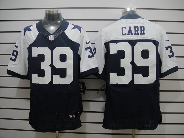 Nike Cowboys 39 Brandon Carr Blue Throwback Elite Jersey