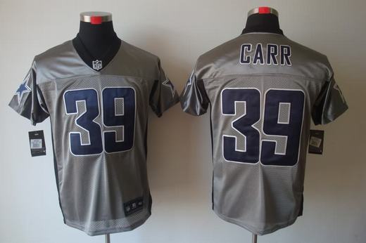 Nike Cowboys 39 Brandon Carr Grey Elite Jersey