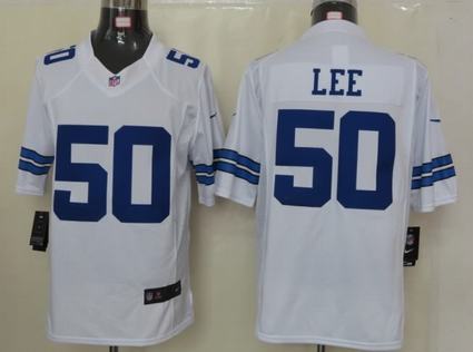 Nike Cowboys 50 Lee White Limited Jersey