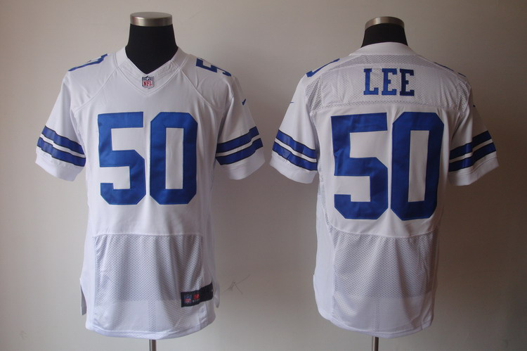 Nike Cowboys 50 Sean Lee White Elite Jersey