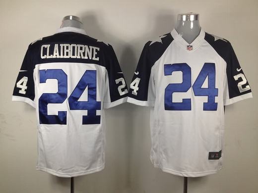 Nike Cowboys 84 Claiborne White Thanksgivings Limited Jerseys