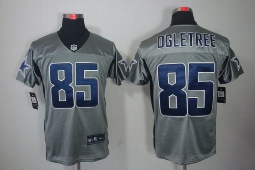 Nike Cowboys 85 Ogletree Grey Elite Jerseys