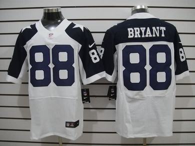 Nike Cowboys 88 Dez Bryant White Throwback Elite Jersey