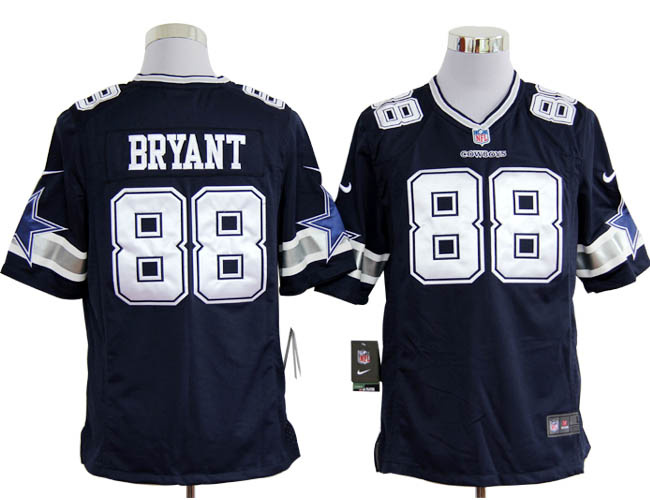 Nike Cowboys 88 Bryant blue Game Jerseys