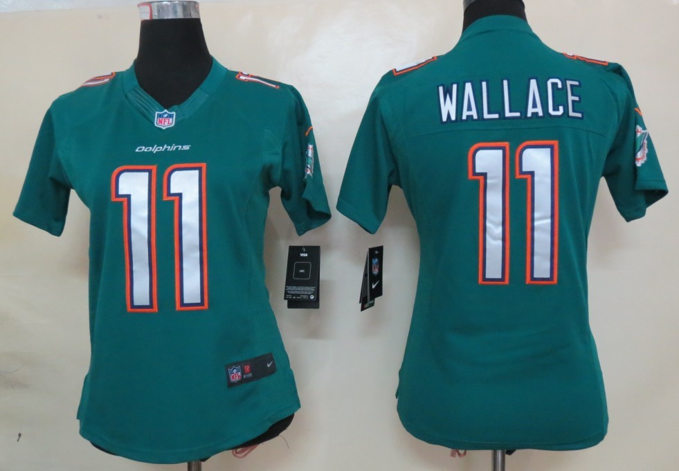 Nike Dolphins 11 Wallace Green New Women Limited Jerseys