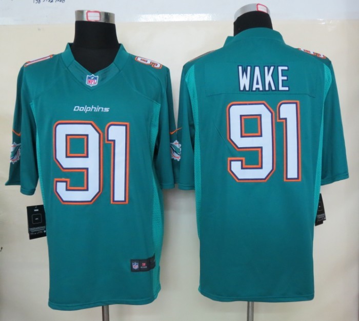Nike Dolphins 91 Wake Green New Limited Jerseys