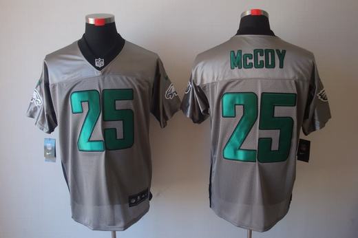 Nike Eagles 25 McCoy Grey Elite Jerseys