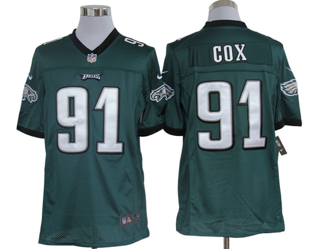 Nike Eagles 91 Cox Green Limited Jerseys