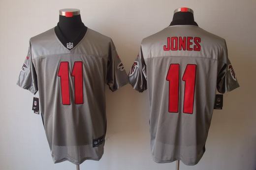 Nike Falcons 11 Julio Jones Grey Elite Jersey