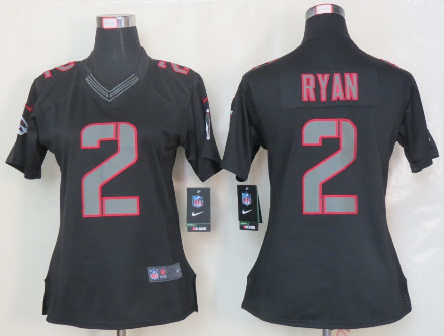 Nike Falcons 2 Ryan Black Impact Women Limited Jersey