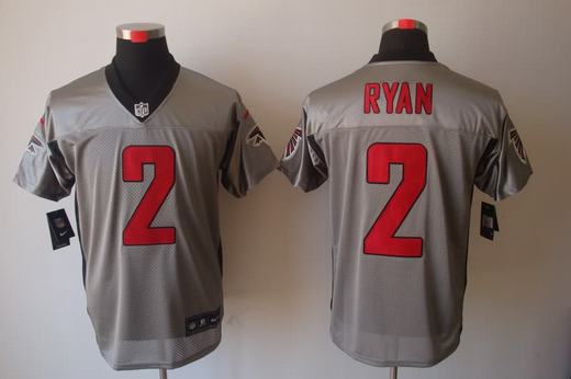 Nike Falcons 2 Matt Ryan Grey Elite Jersey