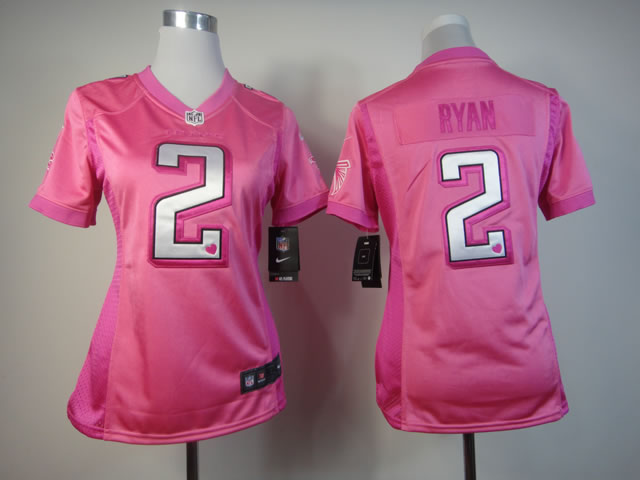 Nike Falcons 2 Ryan Pink Love's Women Jerseys