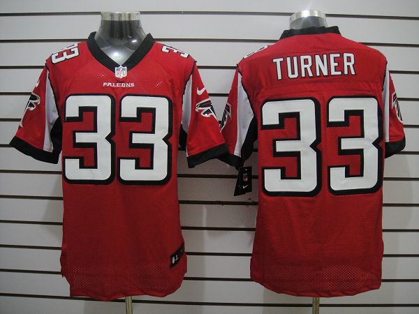 Nike Falcons 33 Michael Turner Red Elite Jersey