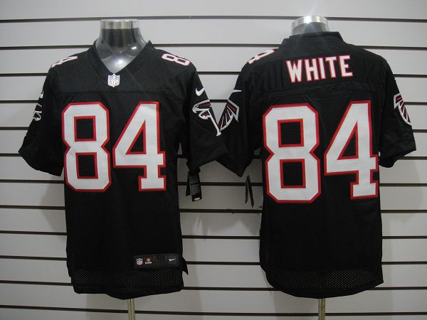 Nike Falcons 84 Roddy White Black Elite Jersey