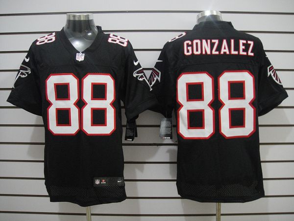 Nike Falcons 88 Tony Gonzalez Black Elite Jersey