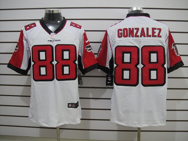 Nike Falcons 88 Tony Gonzalez White Elite Jersey