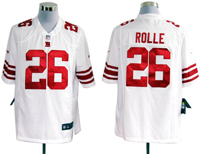 Nike Giants 26 Rolle white game Jerseys