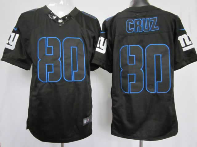 Nike Giants 80 Cruz Black Impact Limited Jersey
