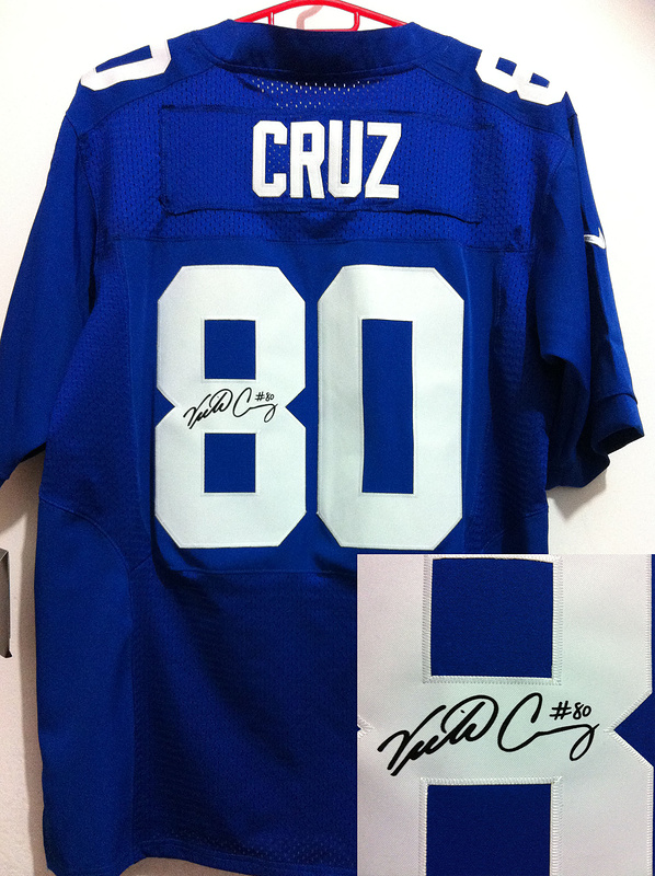 Nike Giants 80 Cruz Blue Signature Edition Jerseys