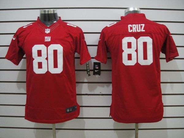 Nike Giants 80 Cruz Red Kids Limited Jerseys
