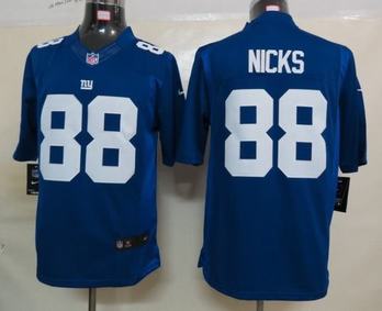 Nike Giants 88 Nicks Blue Limited Jerseys
