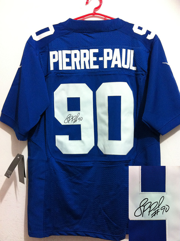 Nike Giants 90 Pierre-Paul Blue Signature Edition Jerseys