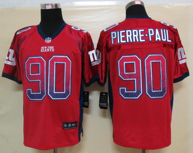Nike Giants 90 Pierre-Paul Red Elite Drift Jersey