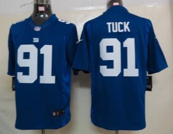 Nike Giants 91 Tuck Blue Limited Jerseys