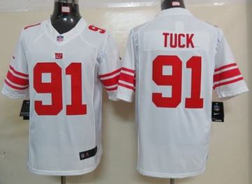 Nike Giants 91 Tuck White Limited Jerseys