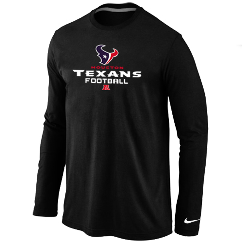 Nike Houston Texans Critical Victory Long Sleeve T-Shirt Black