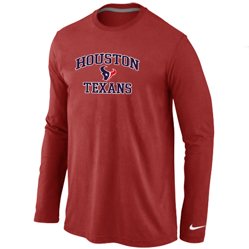 Nike Houston Texans Heart & Soul Long Sleeve T-Shirt RED