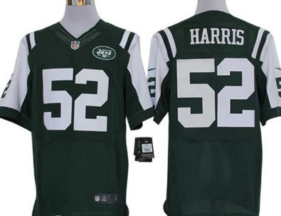 Nike Jets 52 Harris Green Elite Jerseys