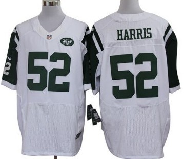 Nike Jets 52 Harris White Elite Jerseys