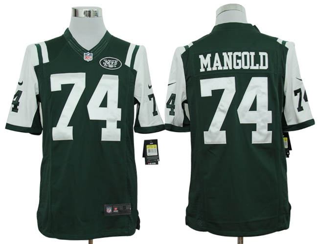 Nike Jets 74 Mangold Green Limited Jerseys