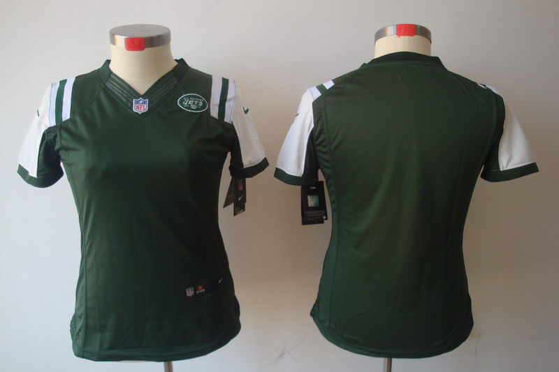 Nike Jets Blank Green Women Limited Jerseys
