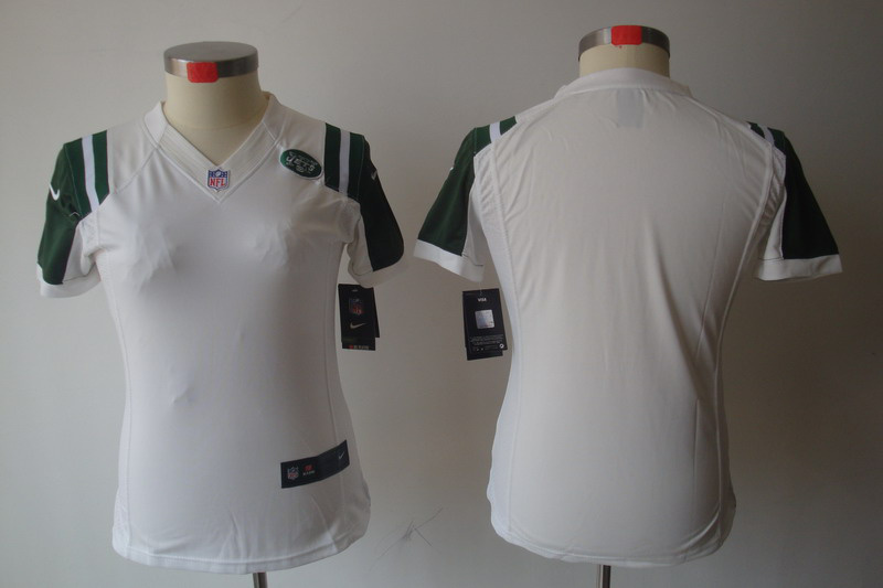 Nike Jets Blank White Women Limited Jerseys